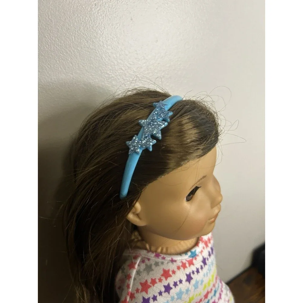 American Girl Truly Me doll long layered brown hair brown eyes 18” with Dress